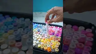 Shivratri Drawing with Alcohol Markers 😍 : tutorial #shorts