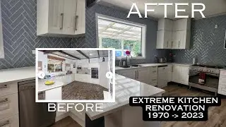 EXTREME KITCHEN RENOVATION - from 1970s to Modern country style