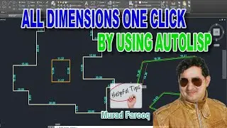 Show All Dimensions on any AutoCAD Drawing with help of AutoLisp with Just one Click |PDIM| Civil 3D
