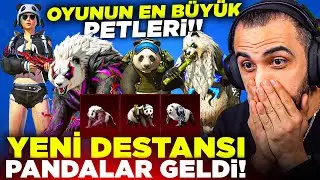 YENİ VAHŞİ DESTANSI PANDA DESENLERİ GELDİ!! 😱 (OYUNUN EN BÜYÜK PETİ) | PUBG MOBILE