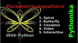 Parametric equations with Python, SymPy and Matplotlib Slider