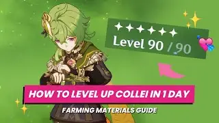 HOW TO FARM MATERIALS FOR COLLEI // Guide & Tips to Level Up first day 🌱🐸 Genshin Impact Sumeru 3.0
