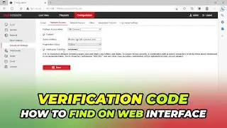 How To Locate Hikvision DVR Verification Code Using Web Browser