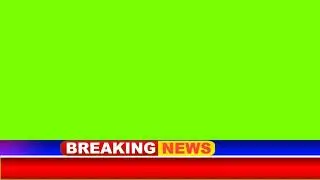 breaking news lower third green screen