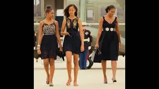 Malia, Sasha and Michelle