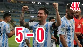 Argentina vs Estonia (5-0)full match highlights in 4K | Leo messi 5 goal