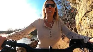 Riding a Rough Dirt Road on my new  TK1 Folding Electric Trike by MOONCOOL