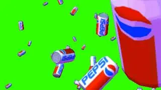 Pepsi Cans Falling - Green Screen || By Green Screen Tutorial