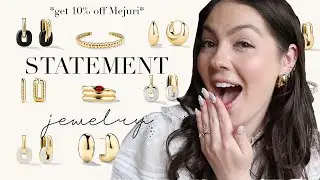 MEJURI COLLECTION 2024 💌 | My Chunky Jewelry Collection (Mejuri discount inside!)