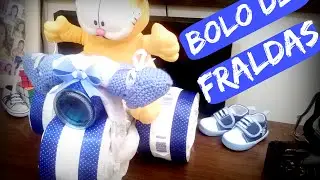Bolo de Fraldas - Triciclo / Diaper Cake Tricycle - ( Amor de Família )