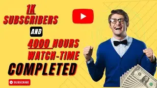 1k subscribers 4000 hours watch time complete 2023 | How to complete subscribers in 3 days