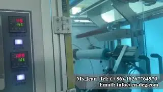 How does Deguan 4 spindles turret rewinder perform when dealing with wide web(450 mm)