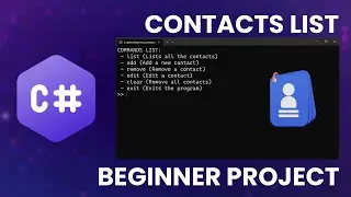 C# Project for Beginners: Build a Contact List in the Terminal 📇 | Step-by-Step Tutorial