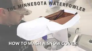 How To Wash A Layout Blind Snow Cover - The Minnesota Waterfowler
