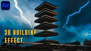 Trending 3D Building Effect in After Effects - After Effects Tutorial | NO PLUGINS