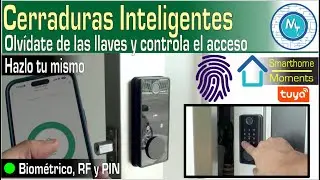 Seguridad para tu casa Inteligente: Cerradura de huellas, Como instalar y configurar - Biométrica.