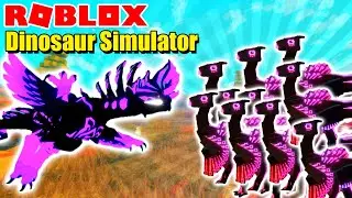 Roblox Dinosaur Simulator - Pitch Black Avimimus ARMY VS Pitch Black Luminescent Avinychus!