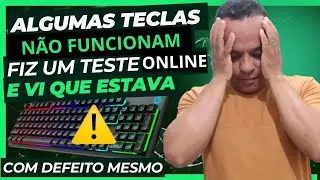Algumas teclas do teclado não funciona? FAÇA O TESTE!