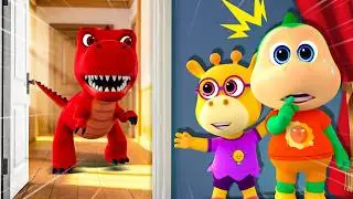 😱 Dinosaur toy comes alive! 🦖✨ Dinosaurs in My House 🔥 Fire Spike Family Cartoon Kids Stories