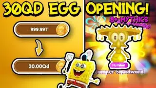 30QD CAMPER EGG OPENING! (3,333 Eggs) | Roblox SpongeBob Simulator
