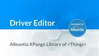 Alleantia Library of Things - Driver Editor