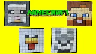 Minecraft Transformations Endless card Never Ending Card Tutorial / Бесконечная открытка Майнкрафт