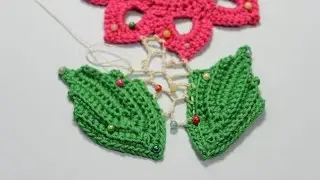 Как вязать сеточку в ирландском кружеве.Irish crochet.