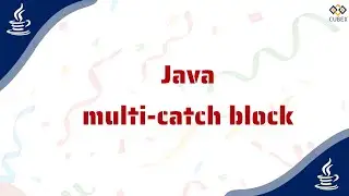 multi-catch block in Java
