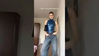 Latex Bodysuit. Metallic Blue 