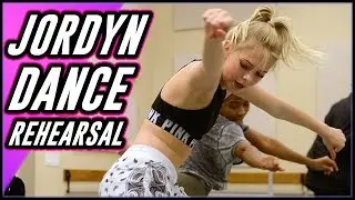 JORDYN JONES BEHIND THE SCENES- DANCE REHEARSALS