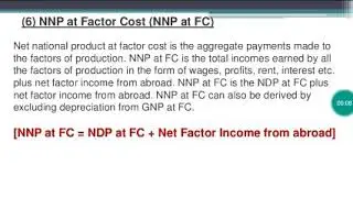 Meaning of Net National Product at Factor Cost