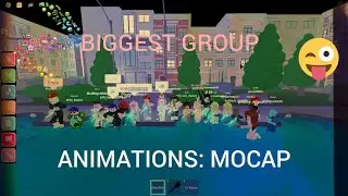 The biggest dance group in this Roblox game! (Animations: mocap)