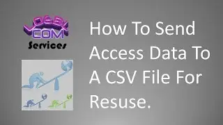 Send Your Data From Access To CSV