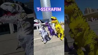 Boom boom boom #lesserafim #evepsycheandbluebeardswife #kpop #trex #dinosaurs #coverdance