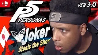 Persona 5's Joker Reveal!! + Smash Bros Ultimate Version 3.0 | REACTION |