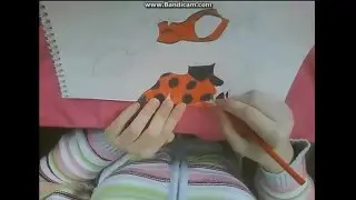 Как я рисую ЛедиБаг из мультика 