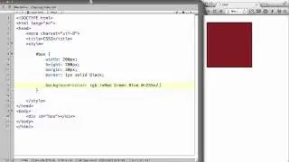CSS3 - 05. RGBA colours