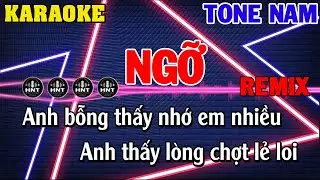 Karaoke Ngỡ Remix Tone Nam | 84