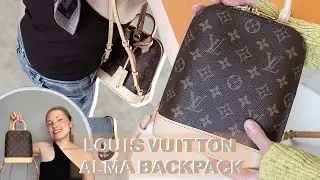 Brand New Louis Vuitton Alma Backpack - unboxing, review, and what fits !