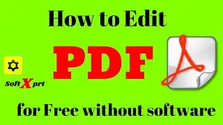 How to Edit PDF files for free | pdf file ko kaise edit kare 