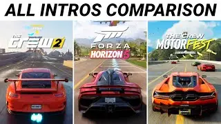 The Crew Motorfest vs Forza Horizon 5 vs The Crew 2 - Intro, Initial Drive, Opening Race Comparison