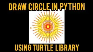 Draw A Circle Using Python | Turtle | Python #shorts #python #Turtle