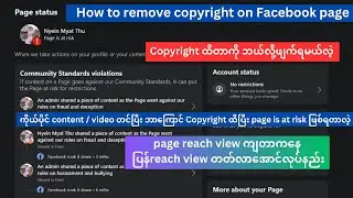 How to remove copyright on Facebook page