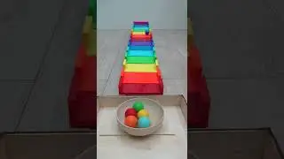 Satisfying Viral Shorts #balls #marbles #domino