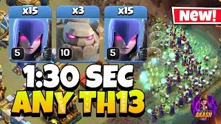 Epic Strategy! TH13 Zap Quake Witch is the Easiest TH13 Attack Strategy in Clash of Clans