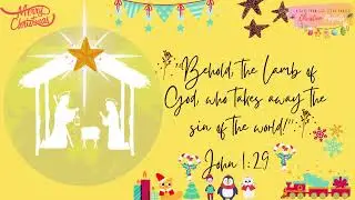John 1:29 Christmas Bible Verse || Bible Verse || Christian Projects