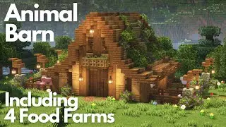 ANIMAL BARN INCLUDING 4 FOOD FARMS | Minecraft Tutorial | Java 26.1