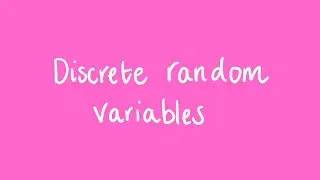 Discrete random variables | Unit 3 and 4 VCE Maths Methods