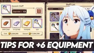 TIPS FOR PLUS 6 EQUIPMENT AND JEWELRY IN KONOSUBA FANTASTIC DAYS !!!