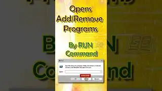 Quick Tips Add or Remove Programs Using Run Command 